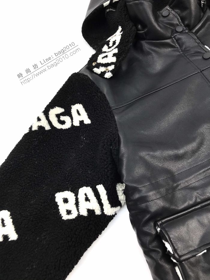 Balenciaga女裝 巴黎世家新款秋冬羊糕毛皮毛兩穿女外套  ydi3175